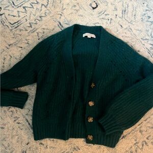 Evergreen/teal cardigan super soft